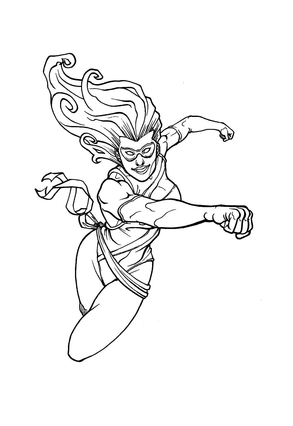 Desenho da Capitã Marvel