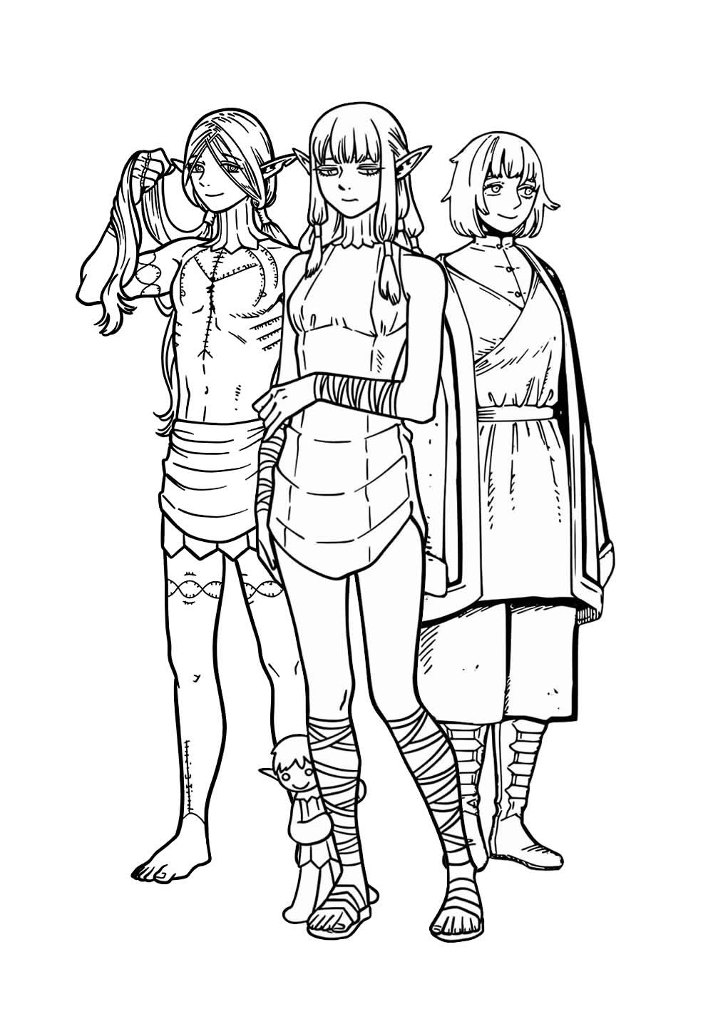 Desenho de Delicious in Dungeon