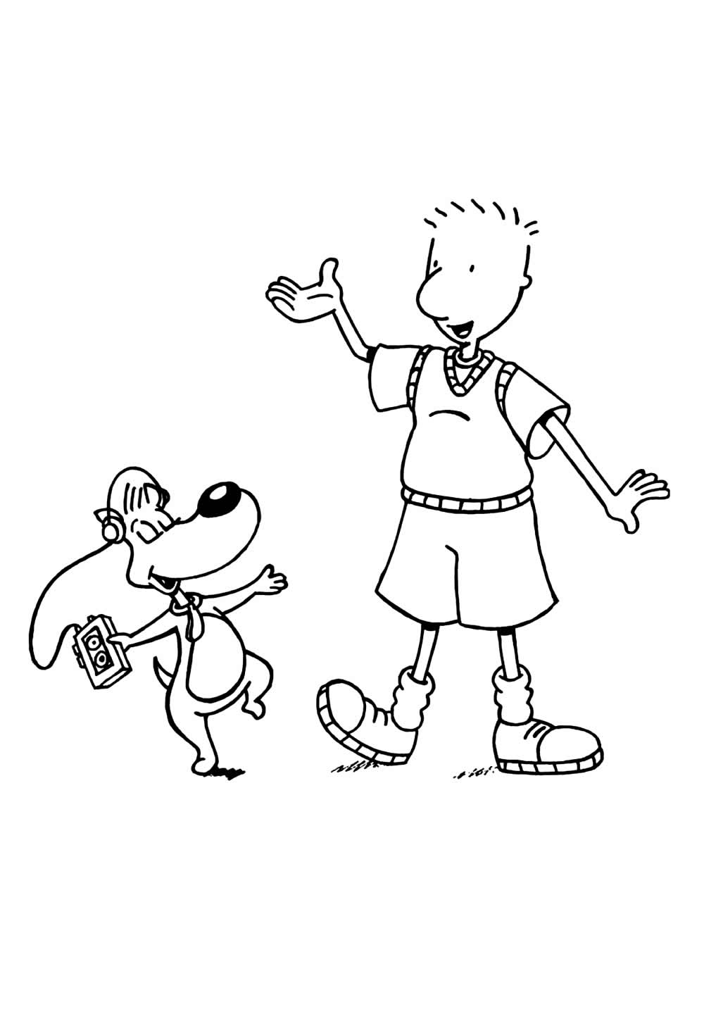 Desenho de Doug para colorir