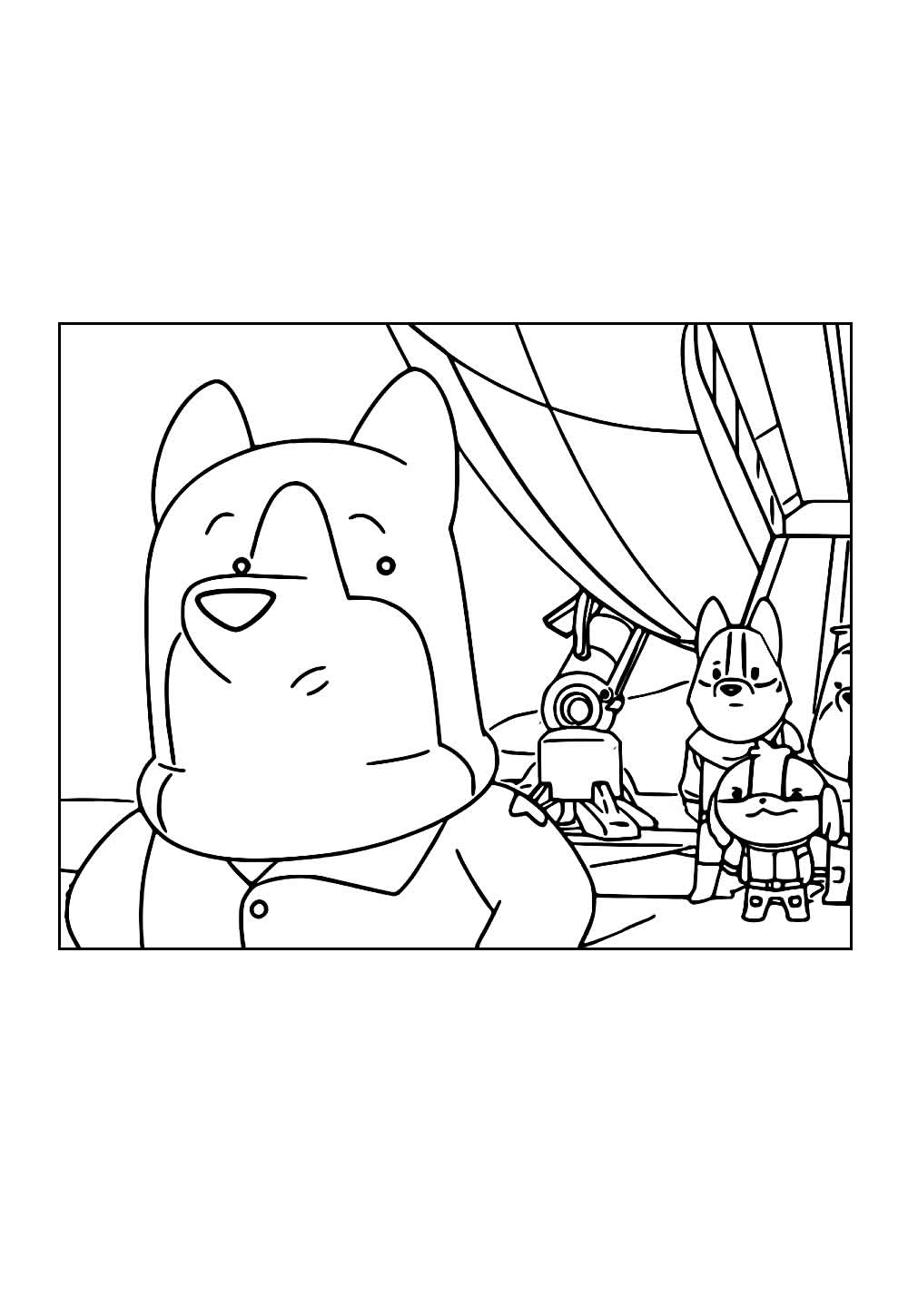 Desenho de Farejando Novos Mundos para colorir