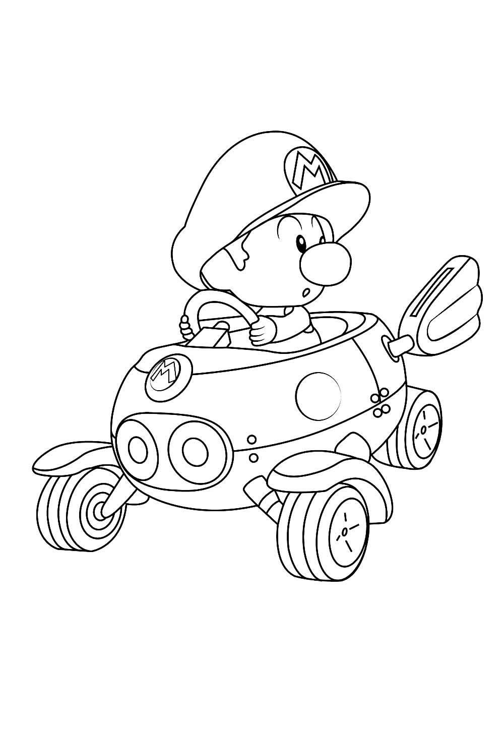 Desenho de Mario Kart