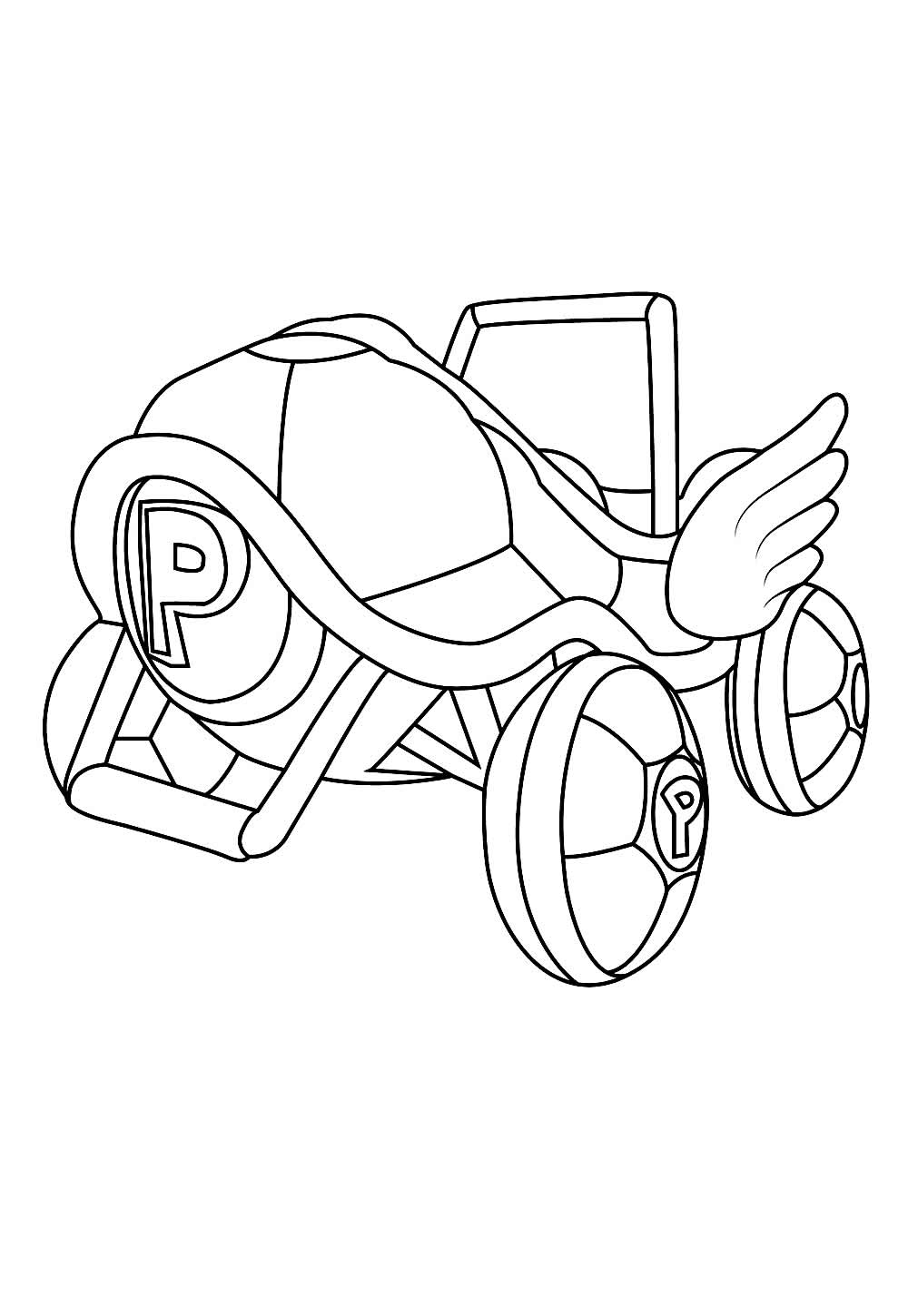 Mario Kart para colorir