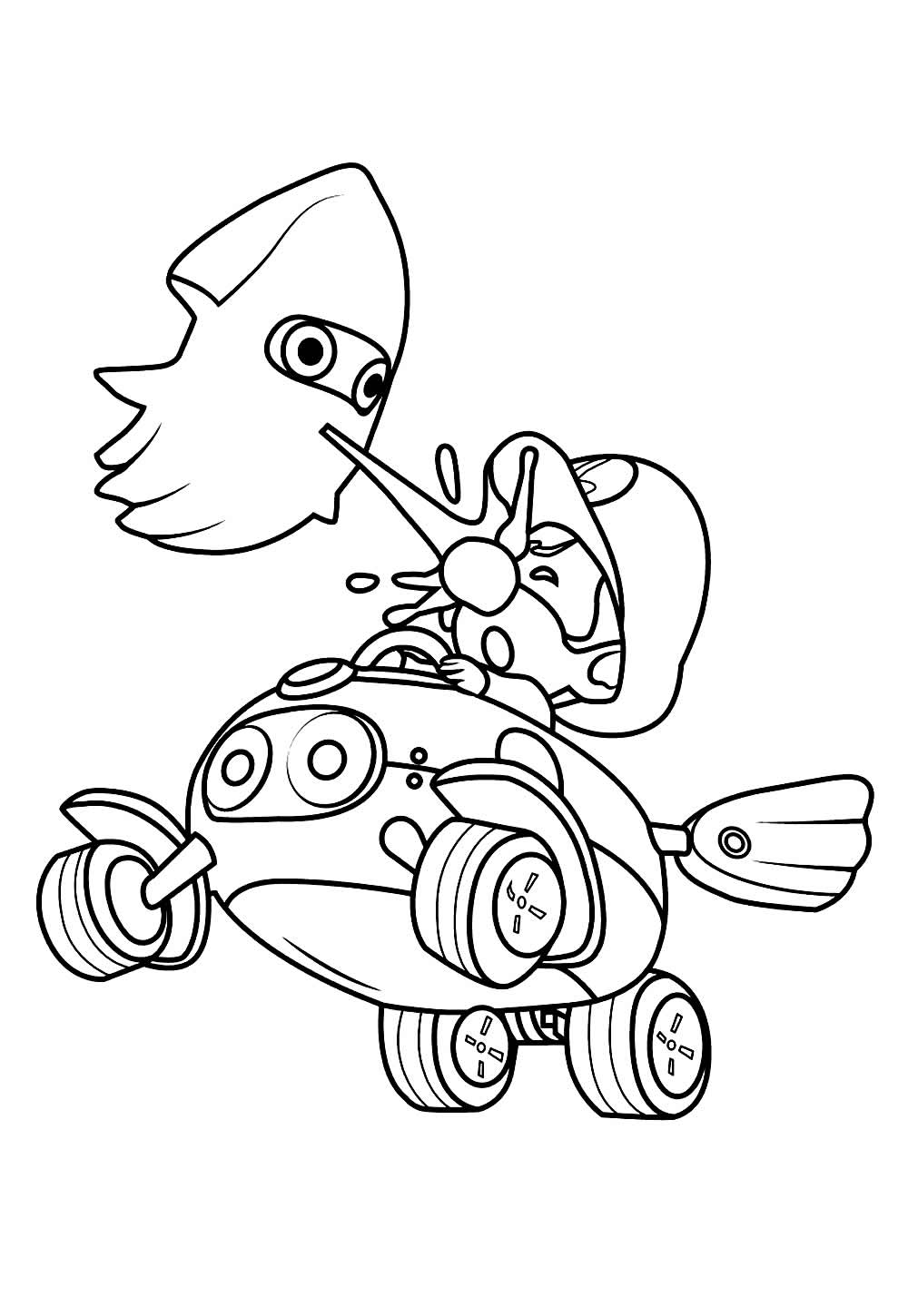 Desenho de Mario Kart