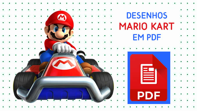 Desenhos de Mario Kart em PDF