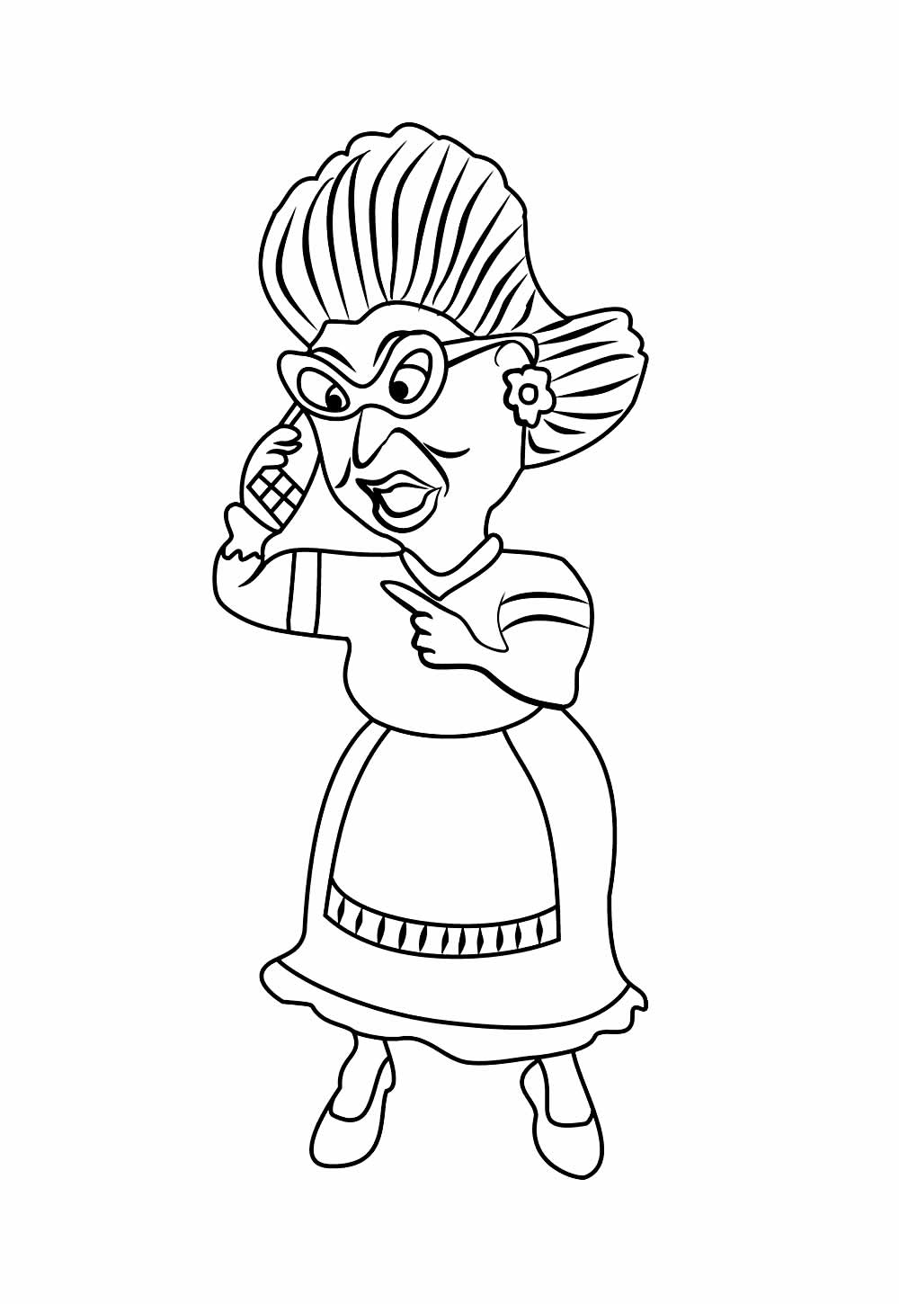 Desenho de O Segredo dos Animais para colorir - Vovó