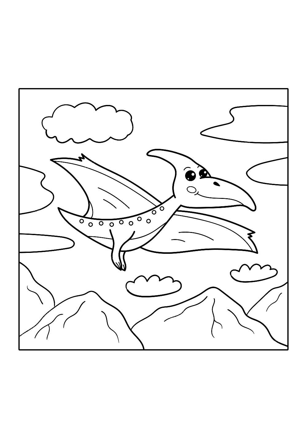 Desenho de Pterodáctilo