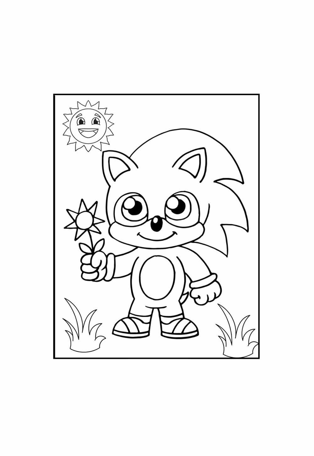 Desenho de Sonic Baby