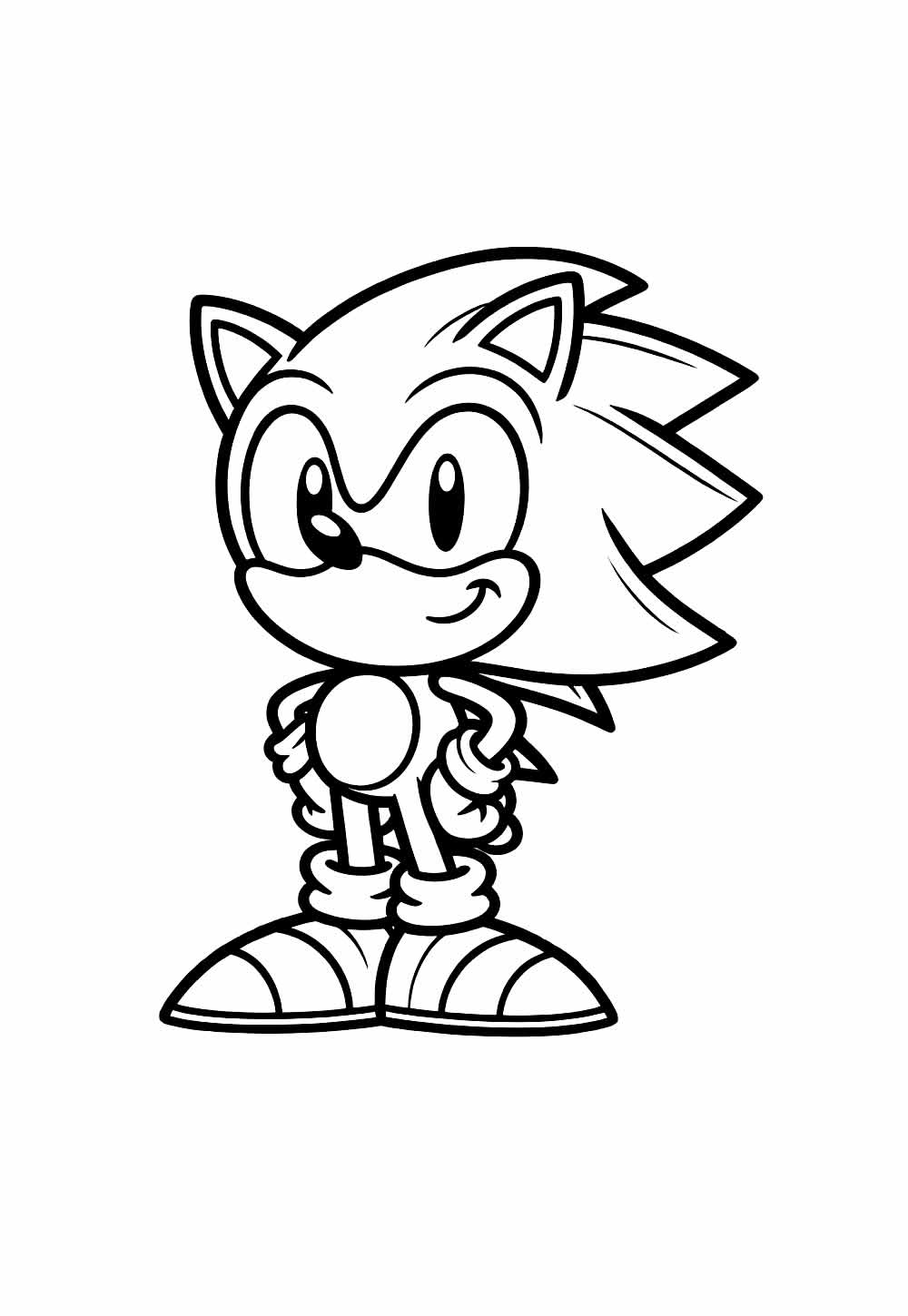 Desenho de Sonic Baby