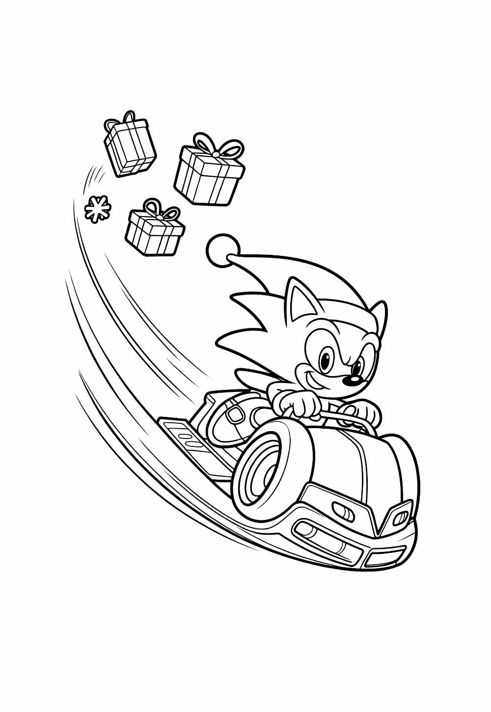 Desenho de Sonic Baby para pintar