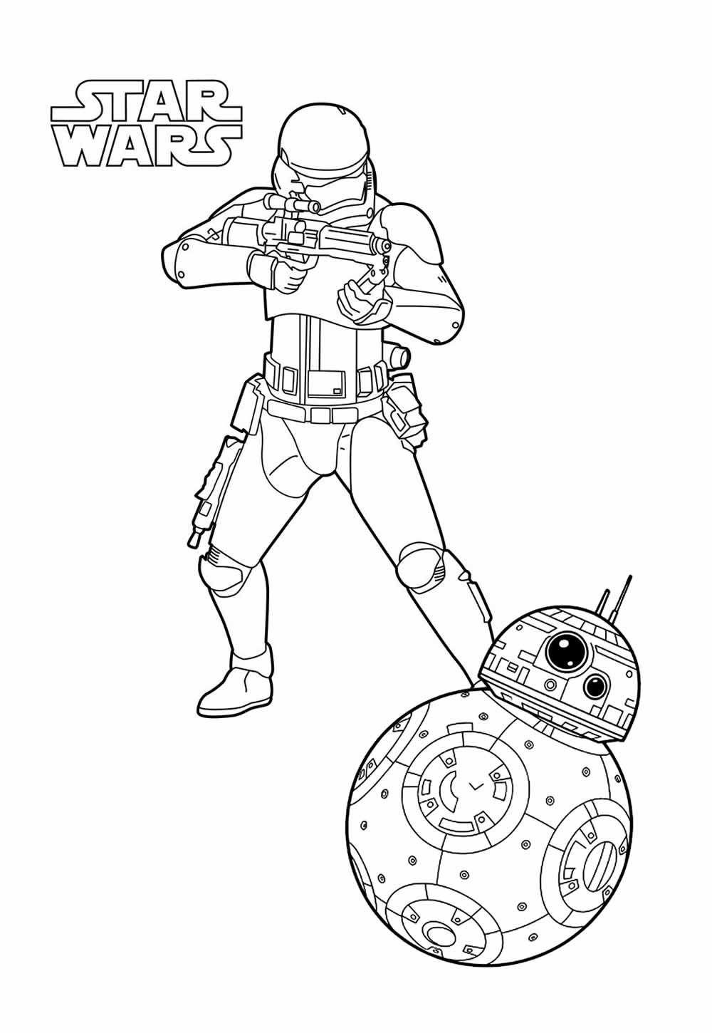 Desenho de Star Wars para colorir