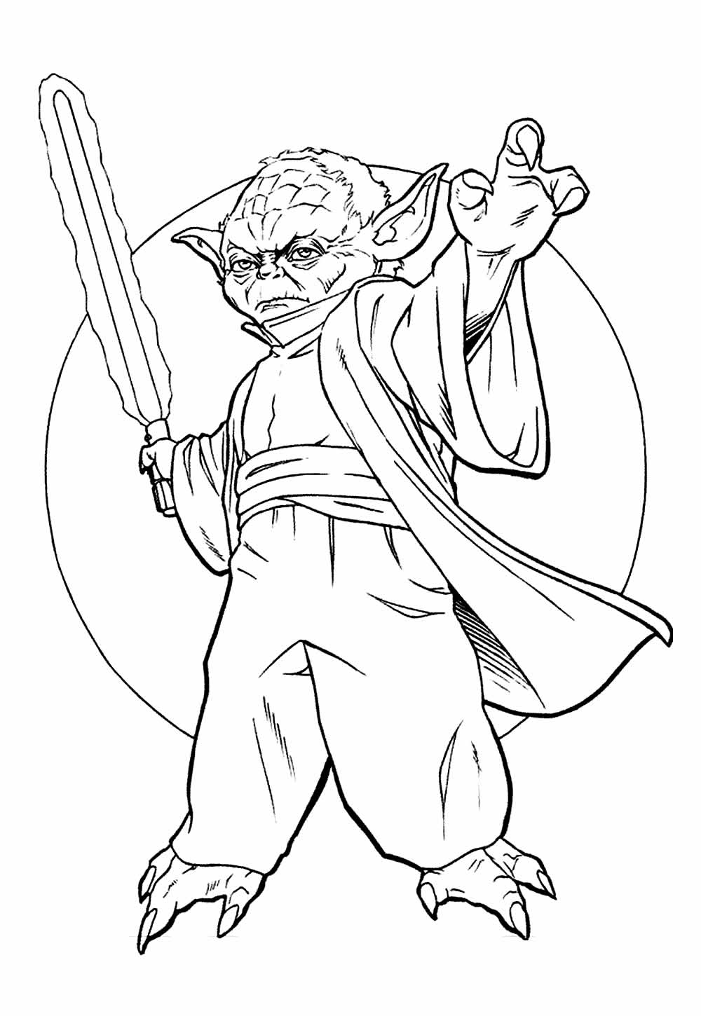 Desenho de Star Wars para colorir