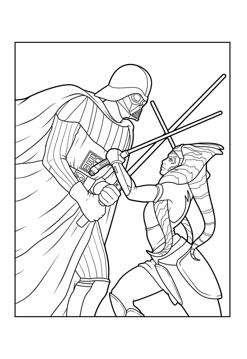 Desenho de Star Wars para pintar