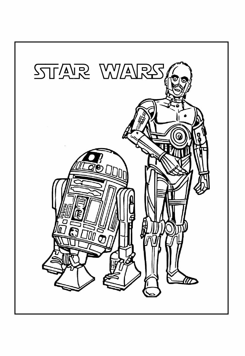 Desenho de Star Wars para colorir