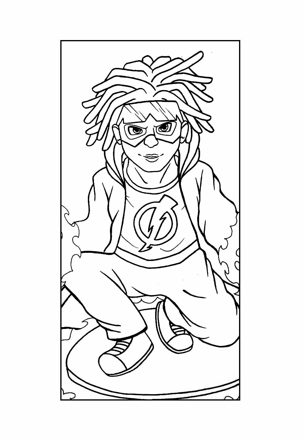 Desenho de Super Choque para colorir