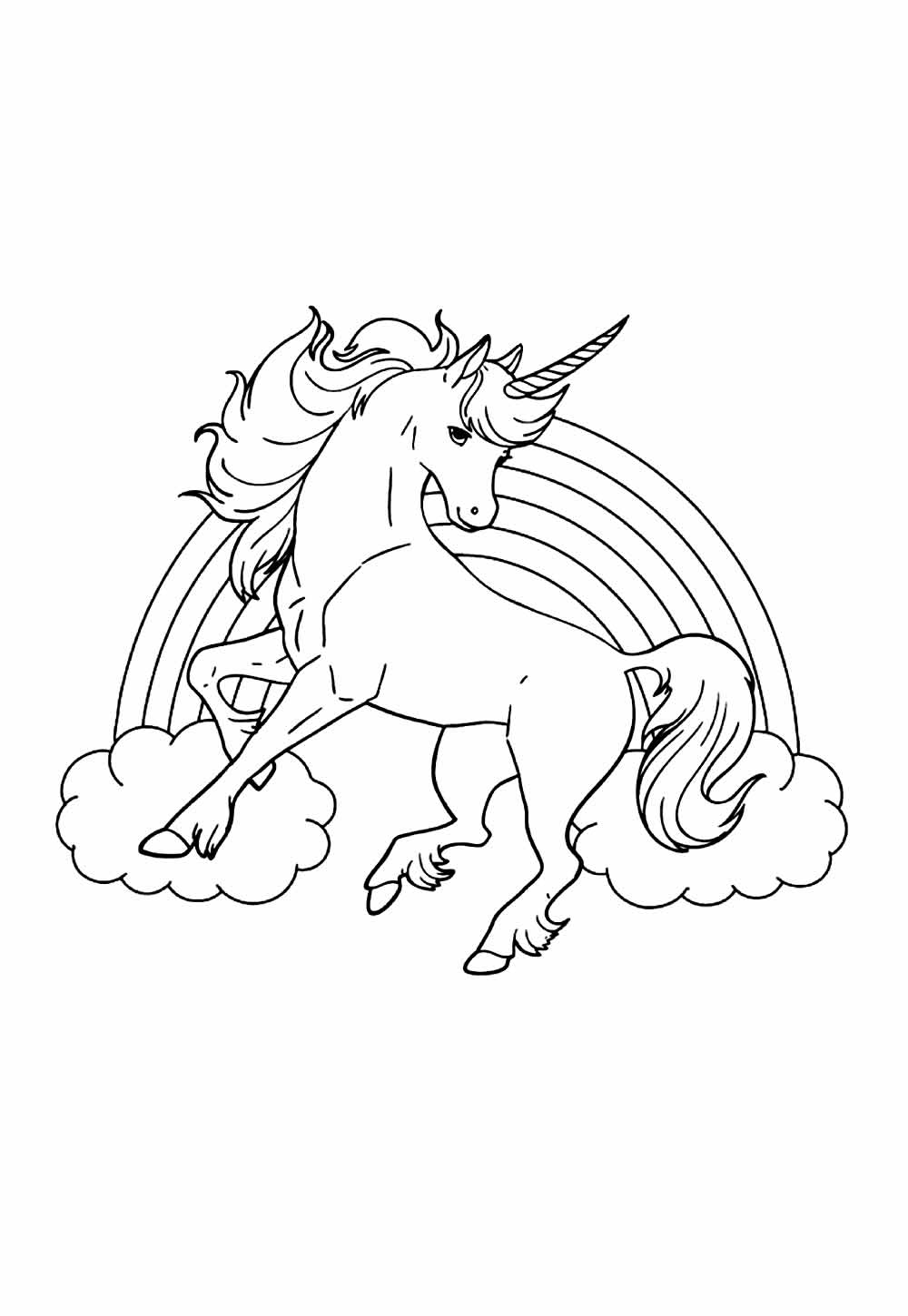 Desenho de Unicórnio