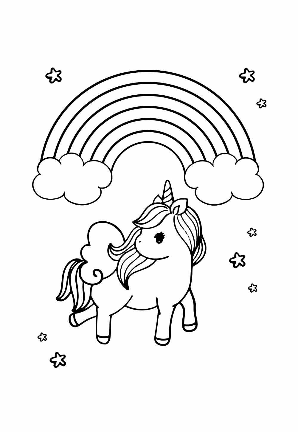 Desenho de Unicórnio para colorir