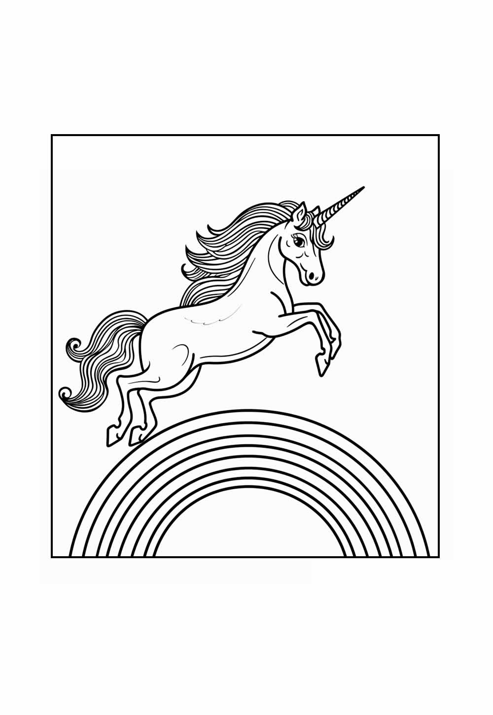 Desenho de Unicórnio para colorir