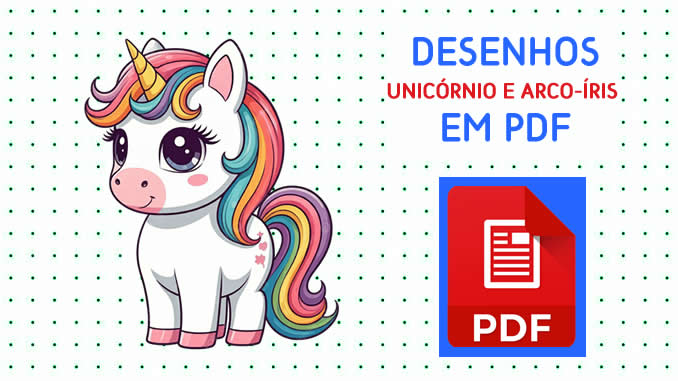Desenhos de Unicórnio em PDF