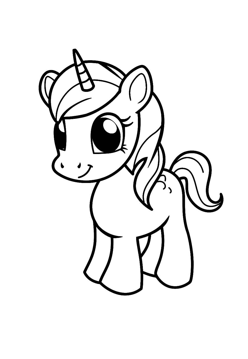 Unicórnio para colorir