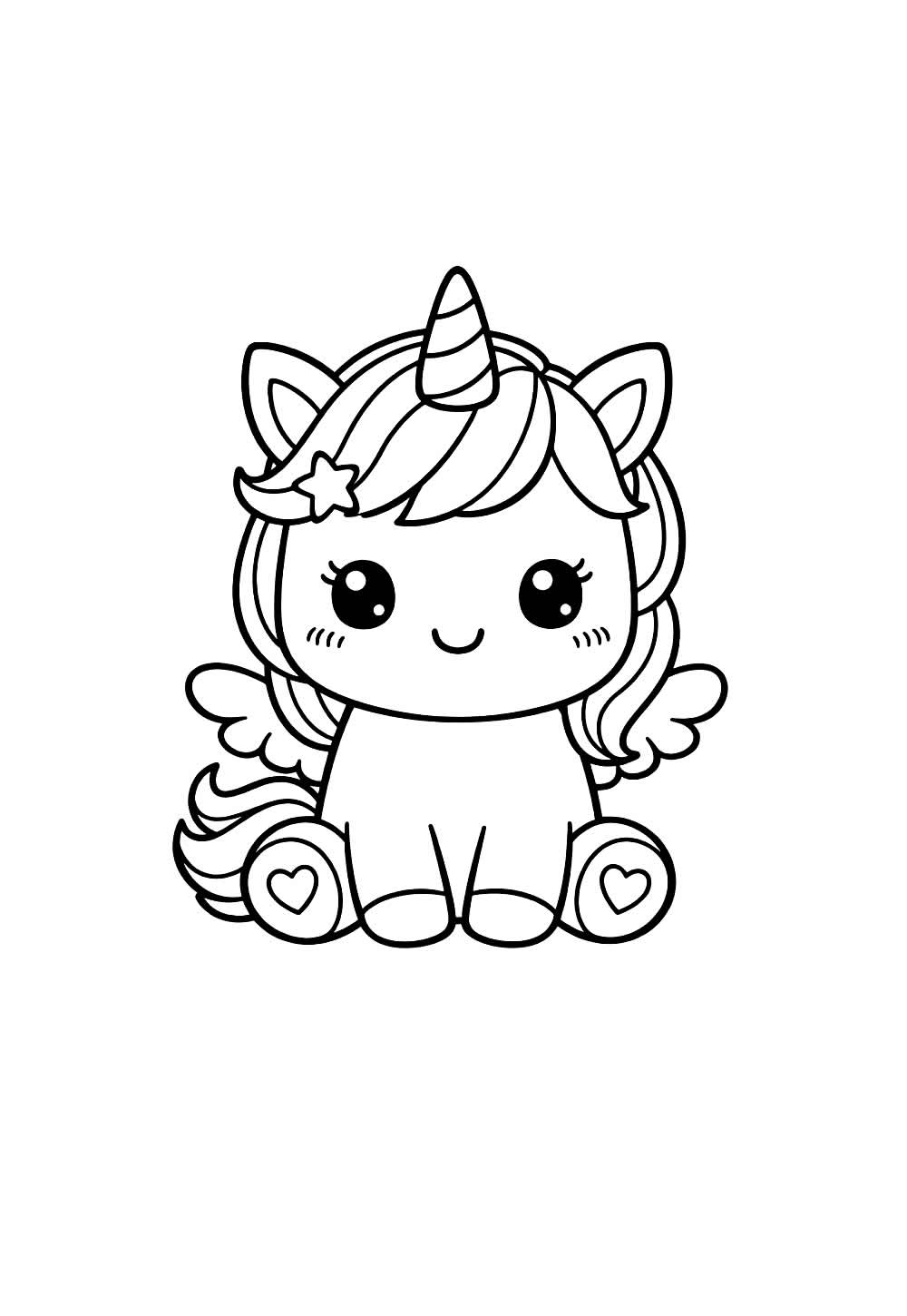 Unicórnio para colorir