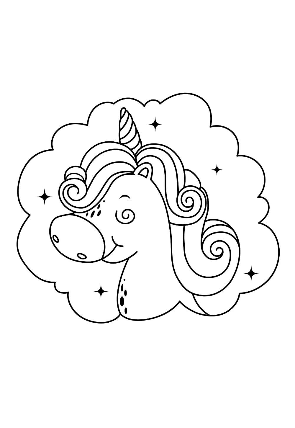 Unicórnio para colorir