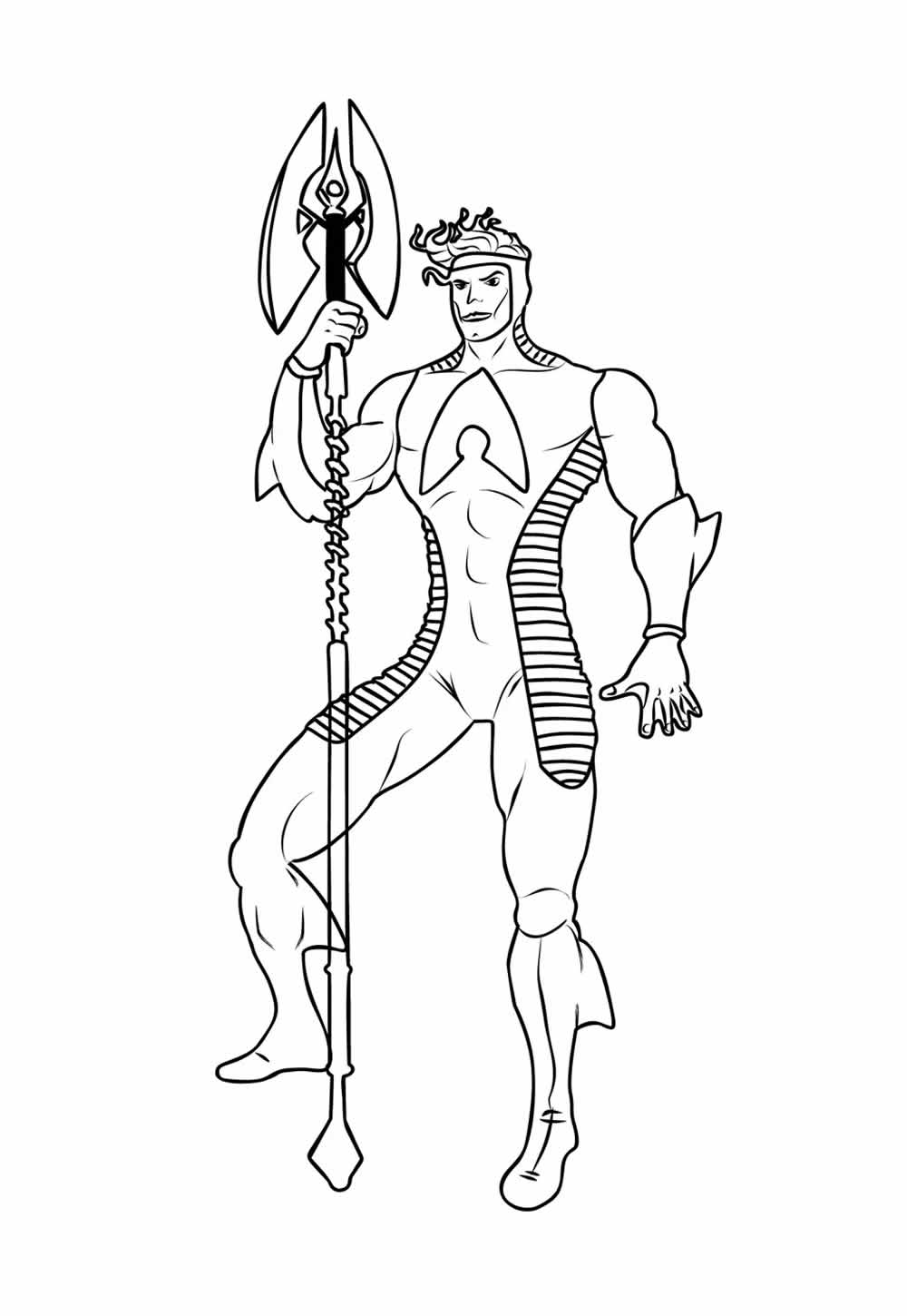 Desenho de Aquaman para colorir