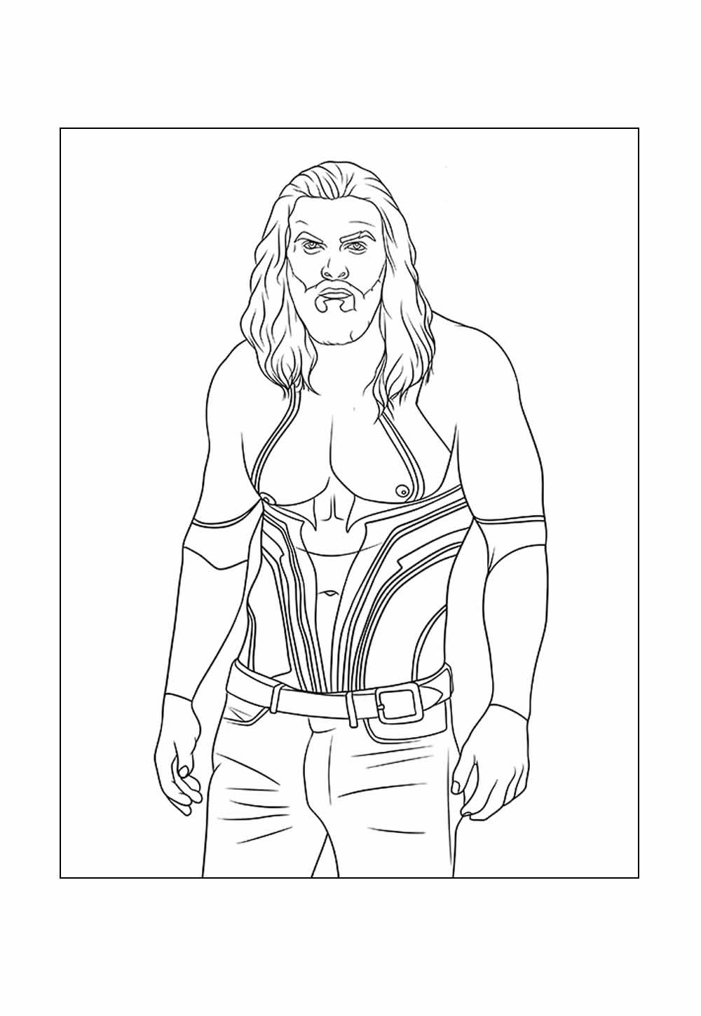 Desenho de Aquaman para colorir