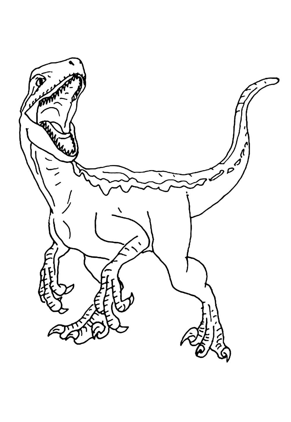 Desenho de Velociraptor