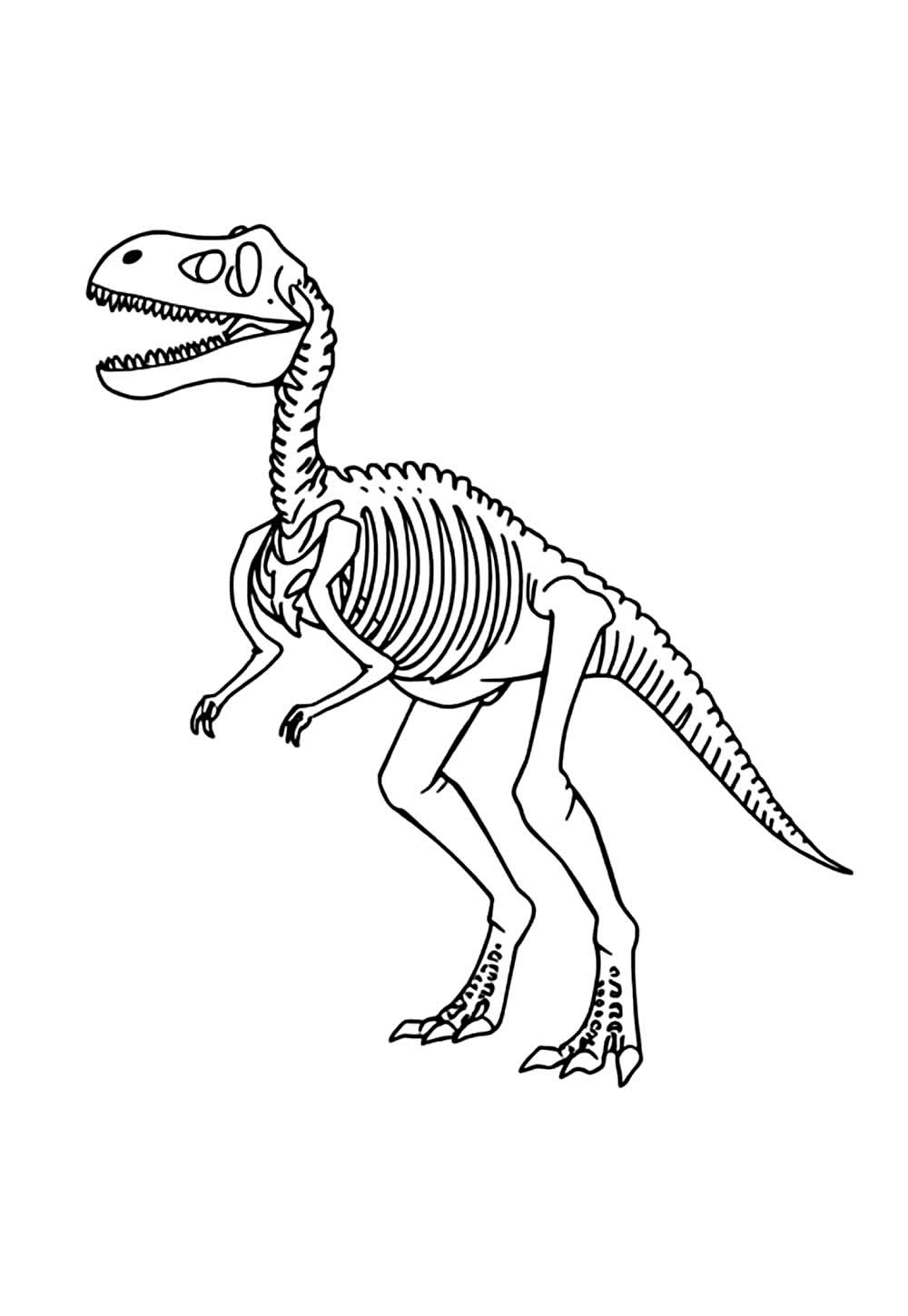 Desenho de Dinossauro Velociraptor para colorir