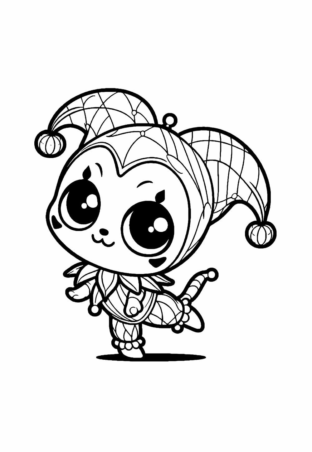 Desenho da Arlequina Baby