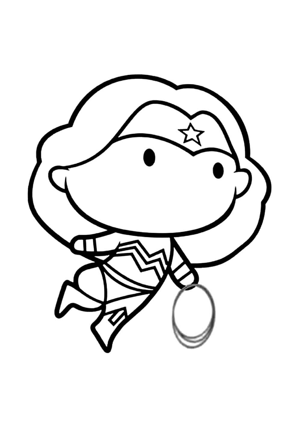 Desenho da Mulher-Maravilha Baby