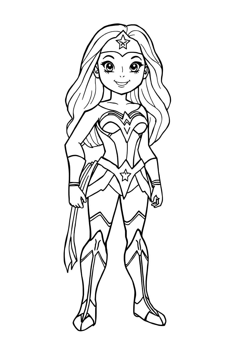 Mulher-Maravilha Baby para colorir