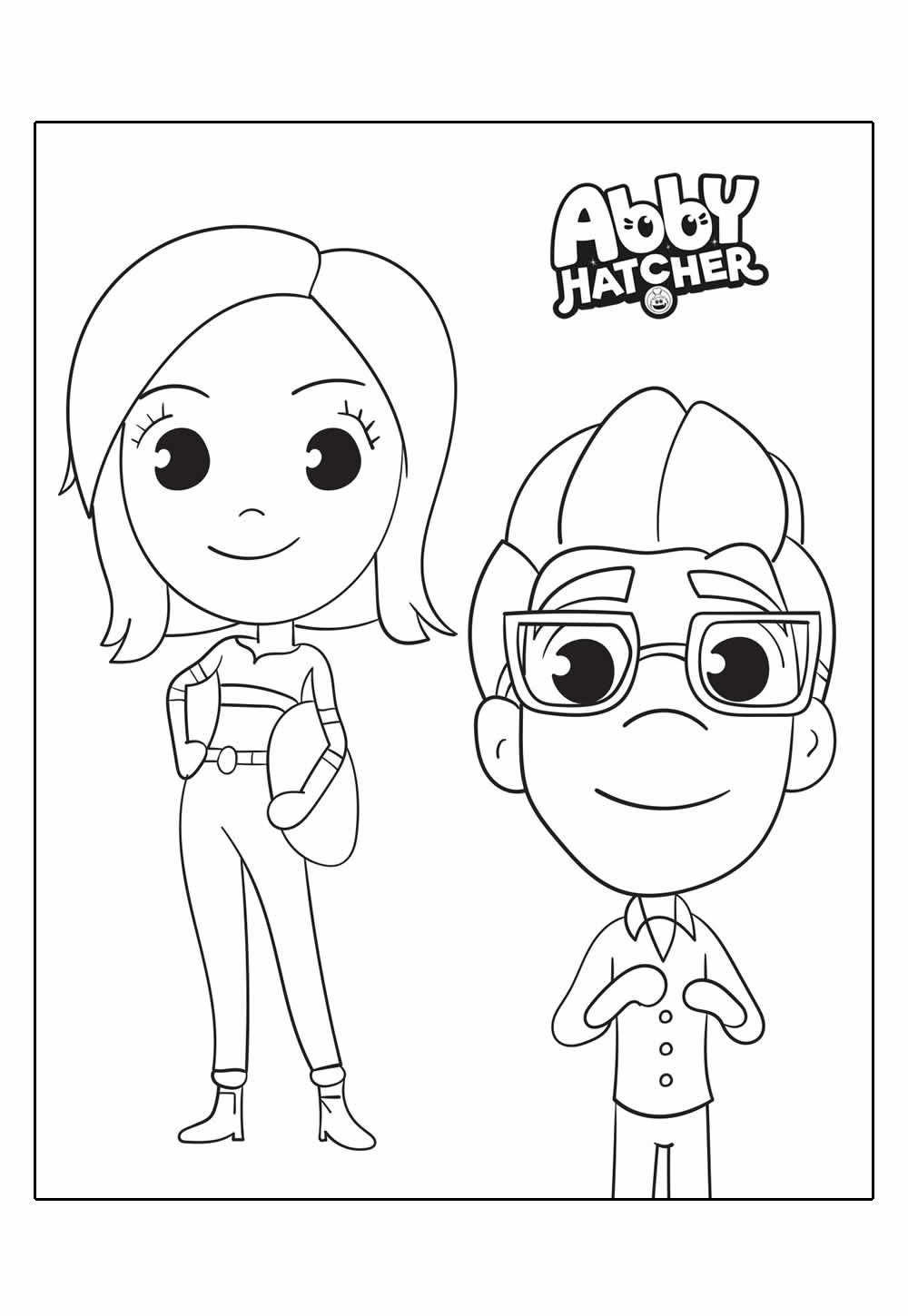 Desenho da Abby Hatcher para colorir