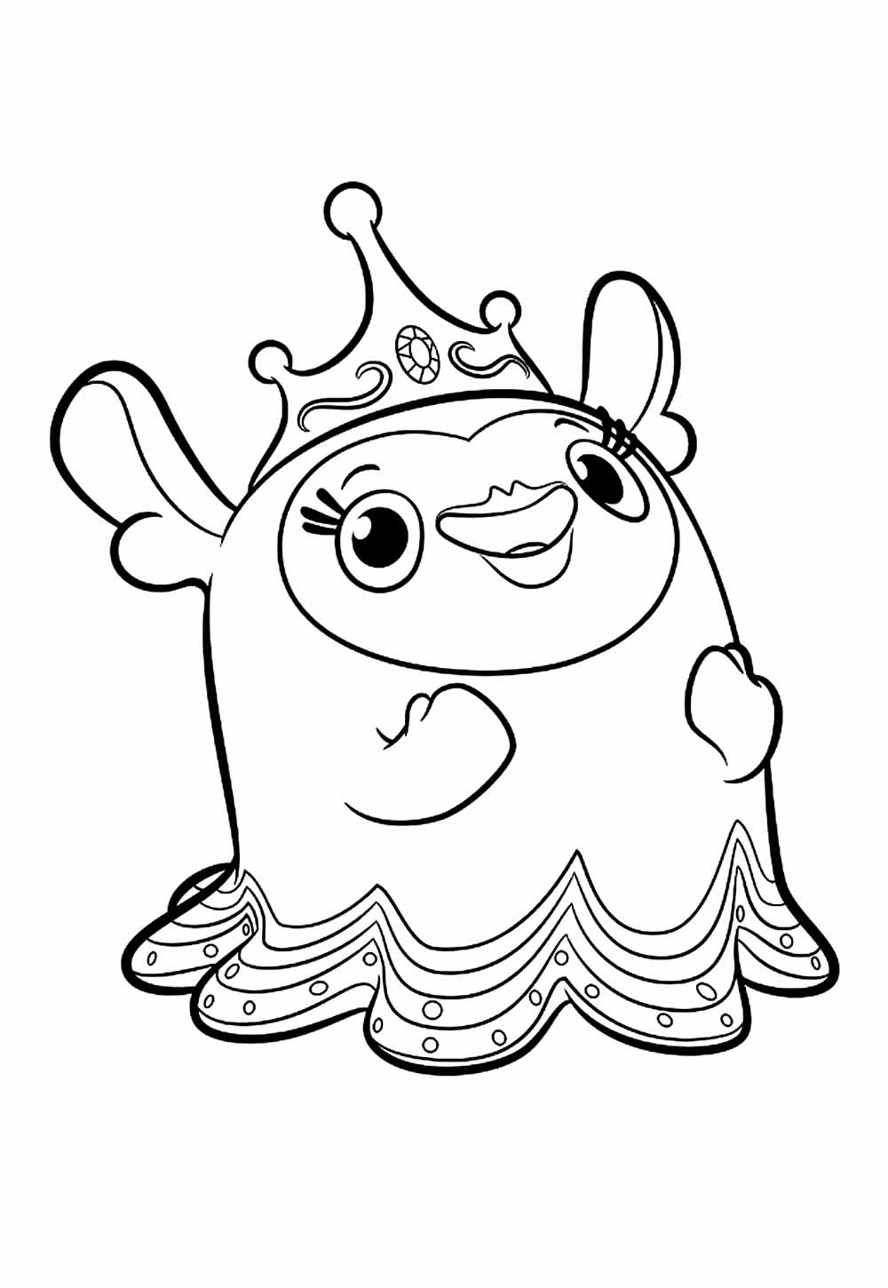 Desenho da Abby Hatcher para colorir