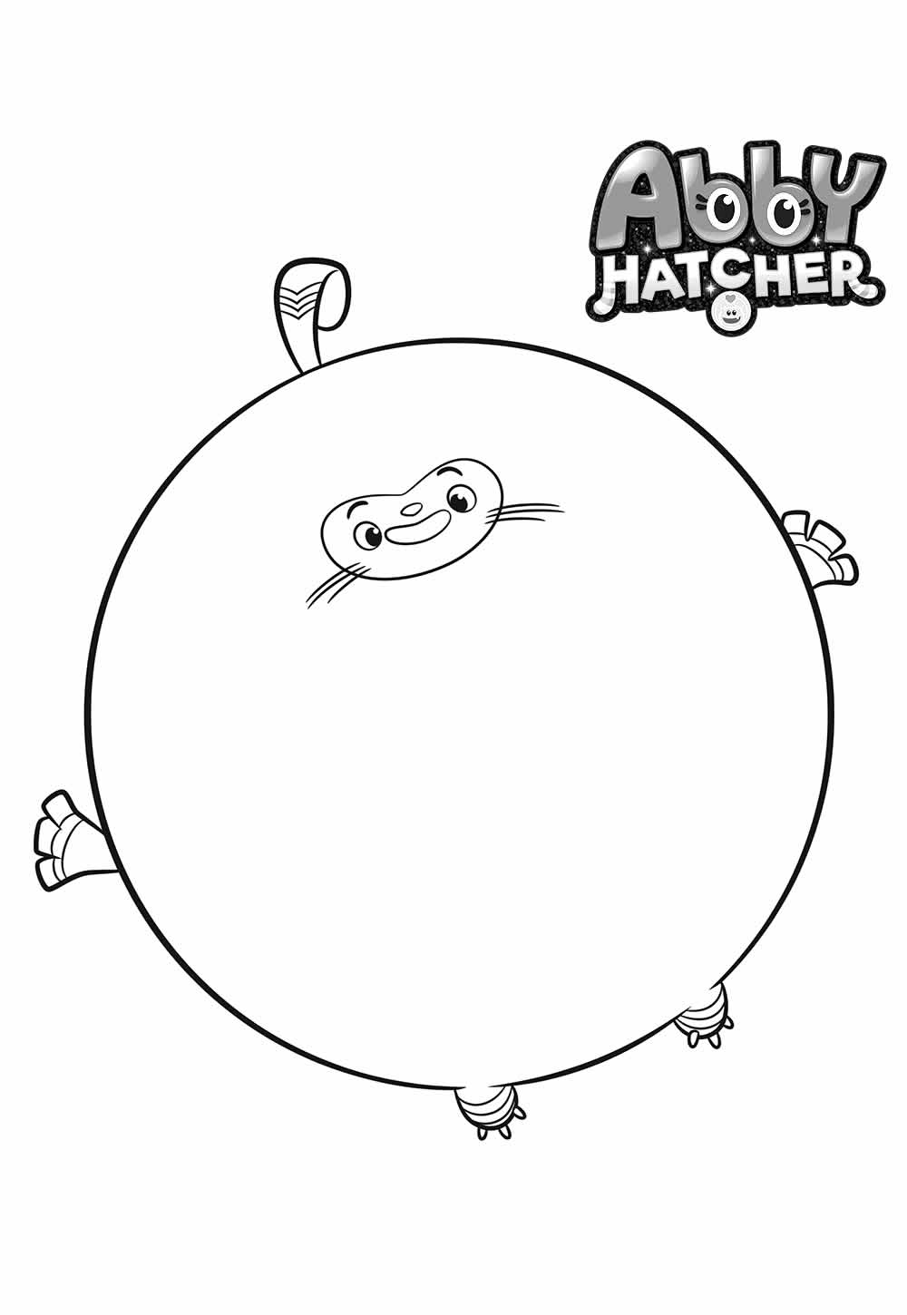 Desenho da Abby Hatcher para colorir