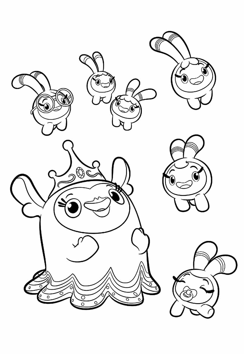 Desenhos da Abby Hatcher para colorir