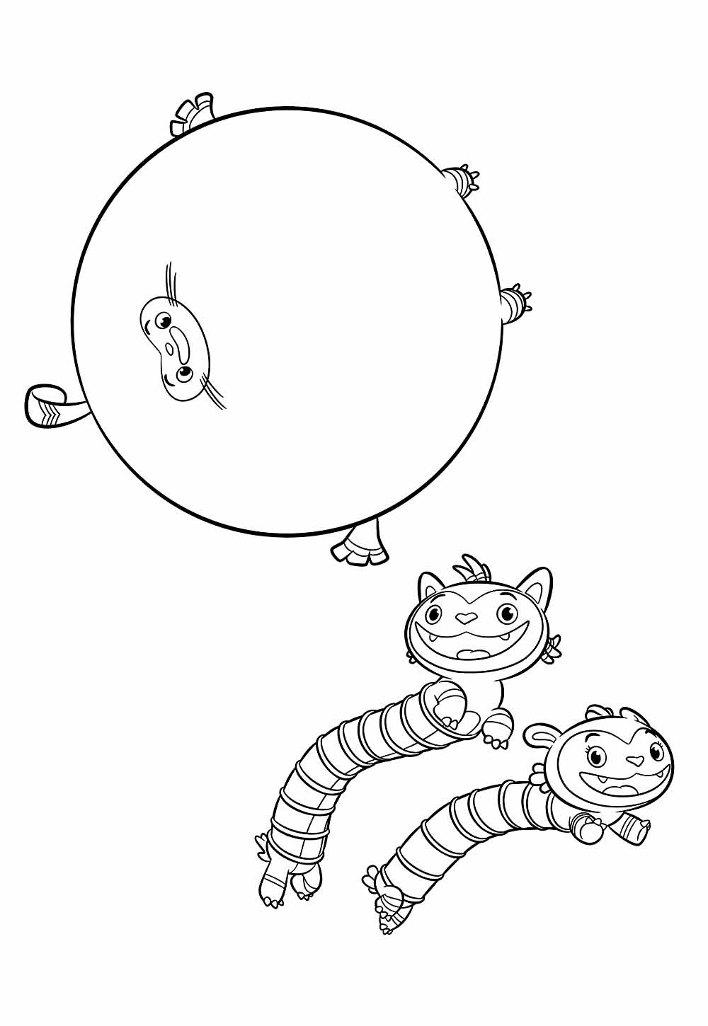 Desenho da Abby Hatcher para pintar