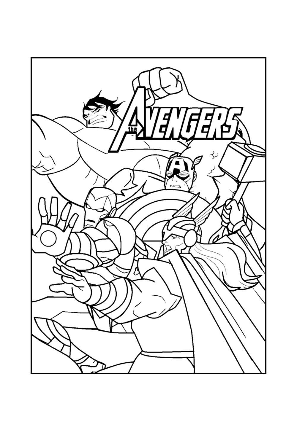 Desenho de Avengers