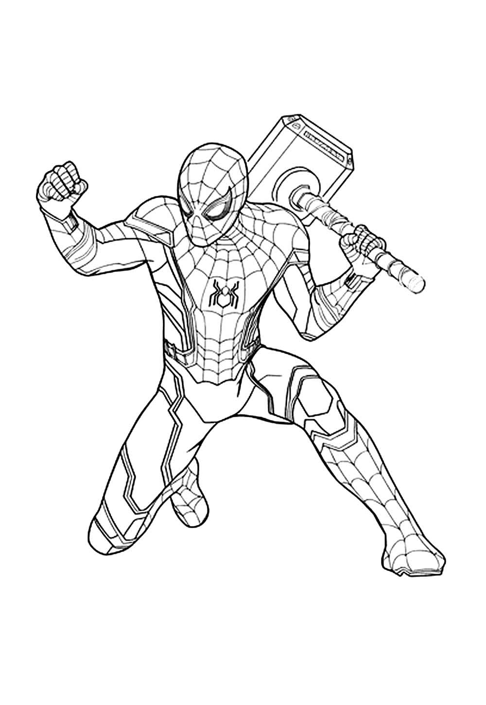 Desenho de Avengers para pintar