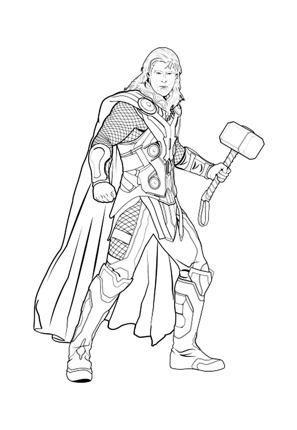 Desenho de Avengers para colorir