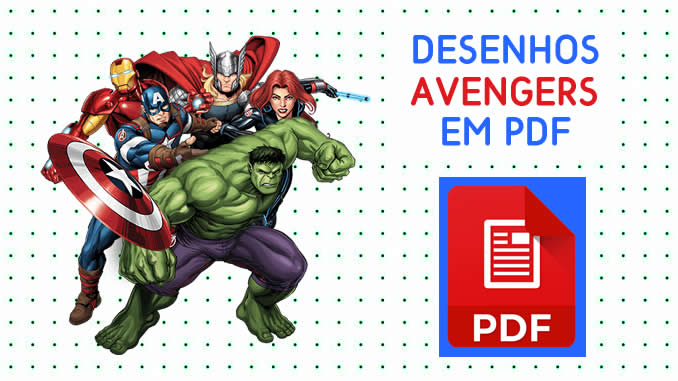 Desenhos de Avengers em PDF