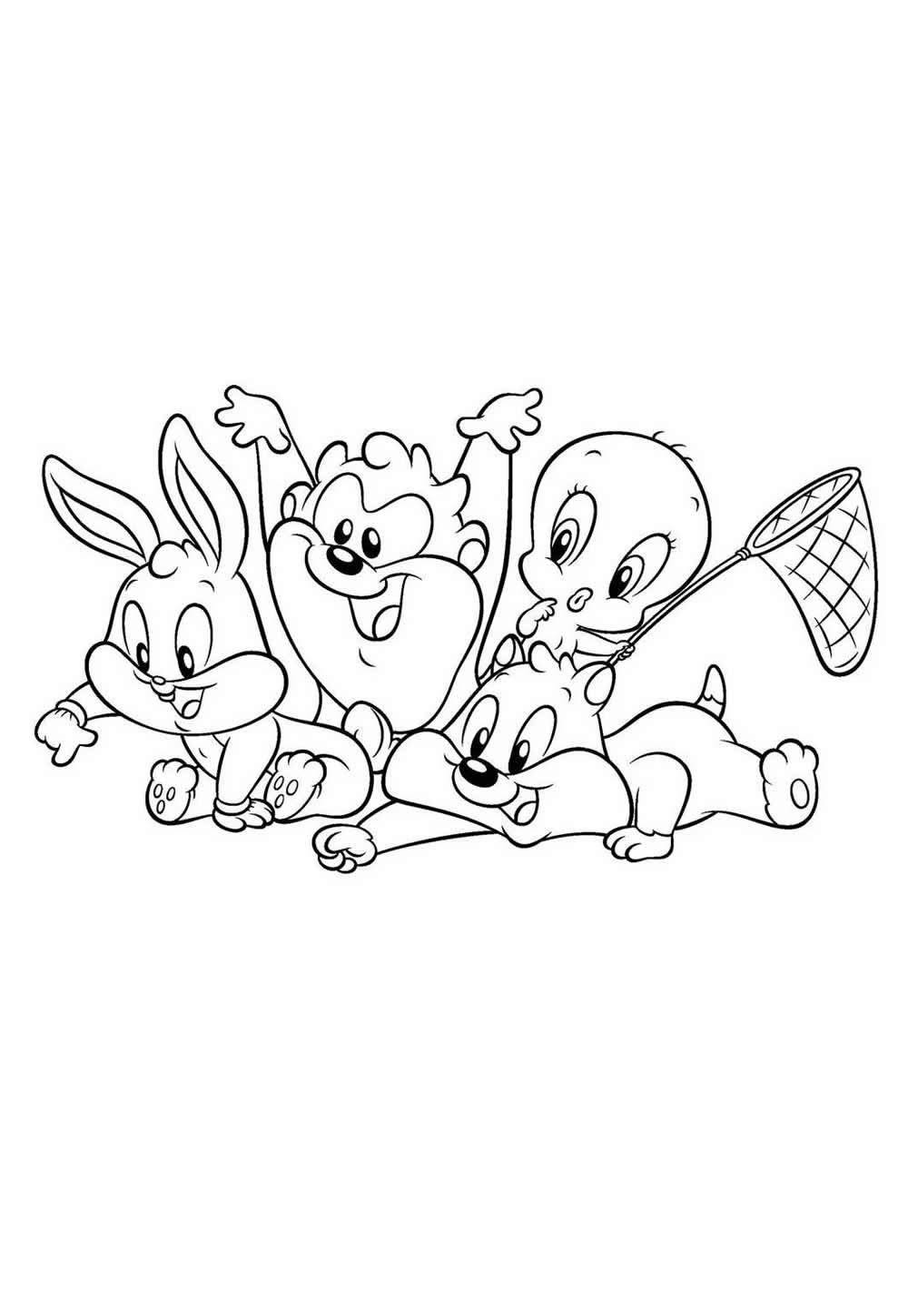 Desenho de Baby Looney Tunes para pintar e colorir