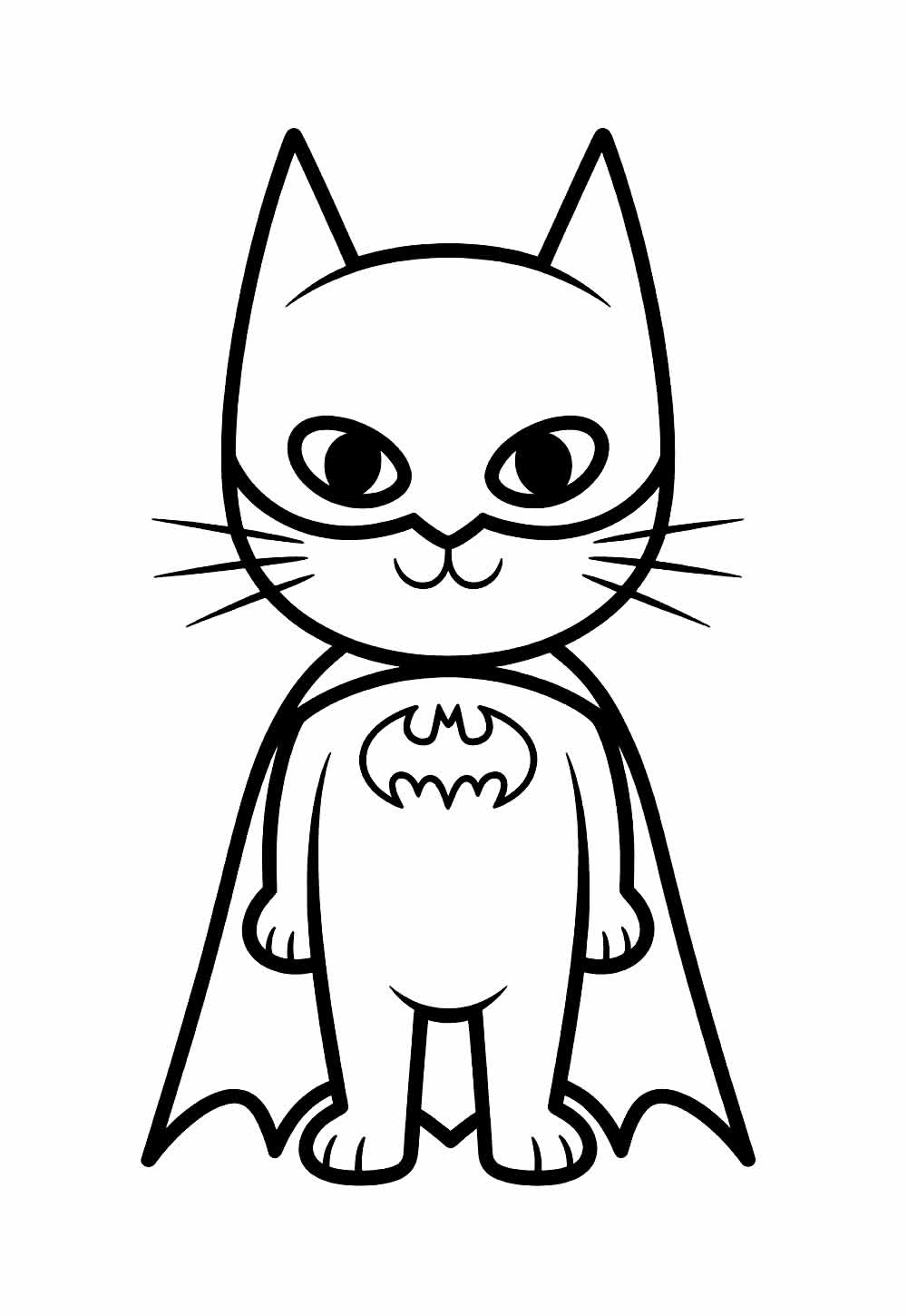 Desenho de Batman Baby para pintar