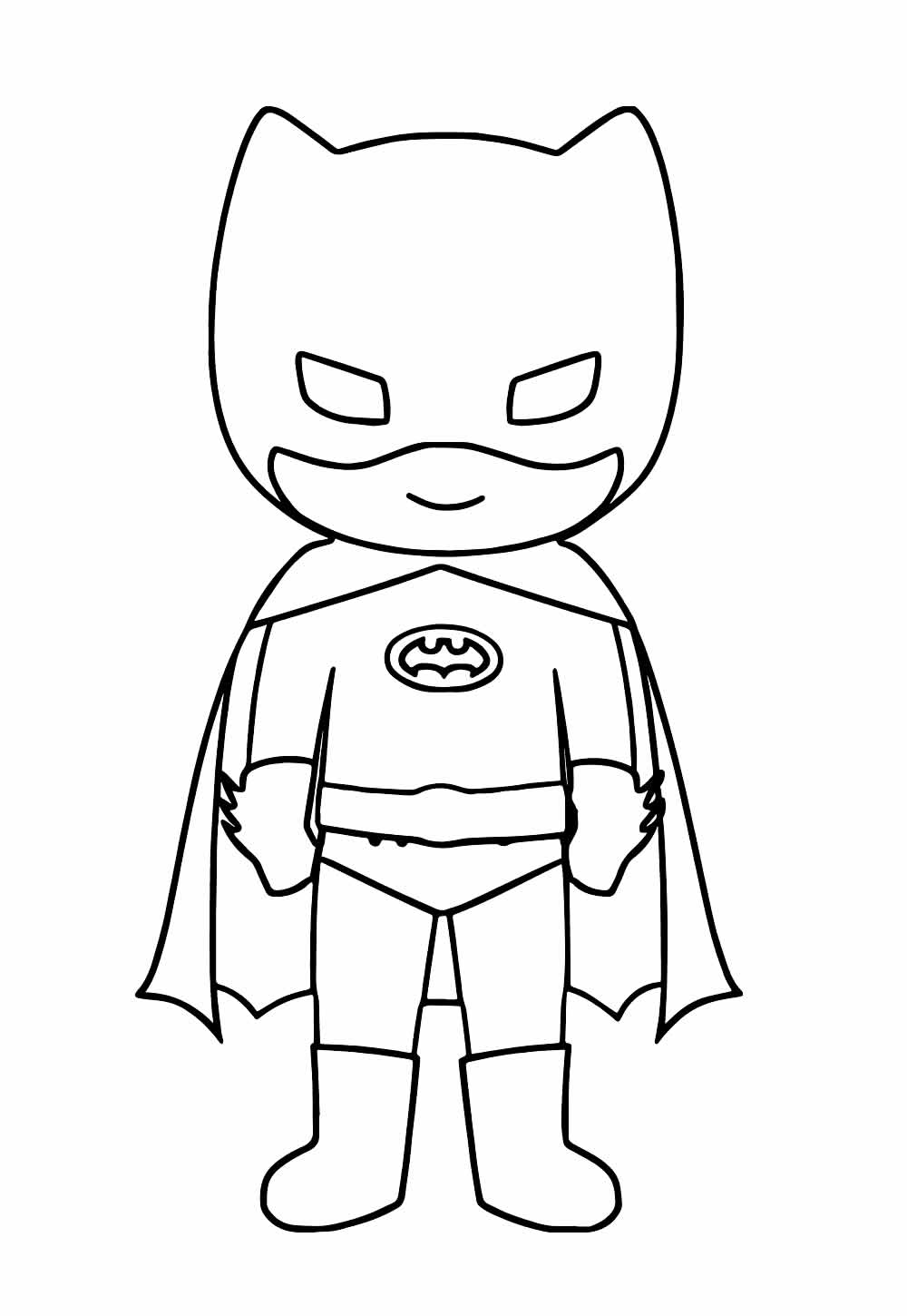 Desenho de Batman Baby para colorir