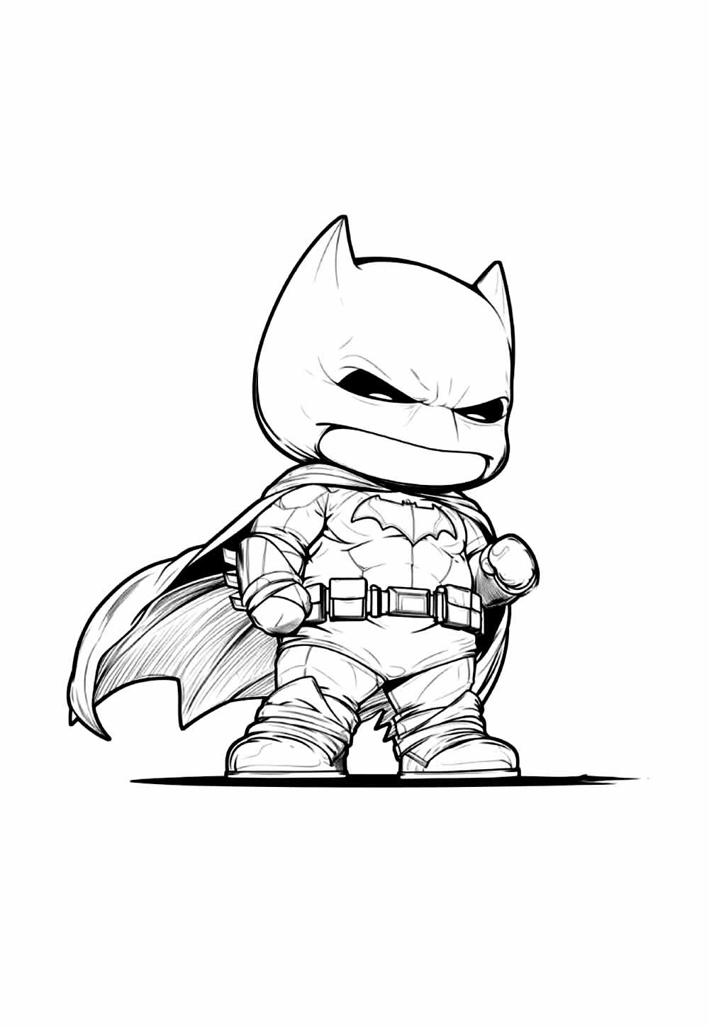 Desenho de Batman Baby para colorir