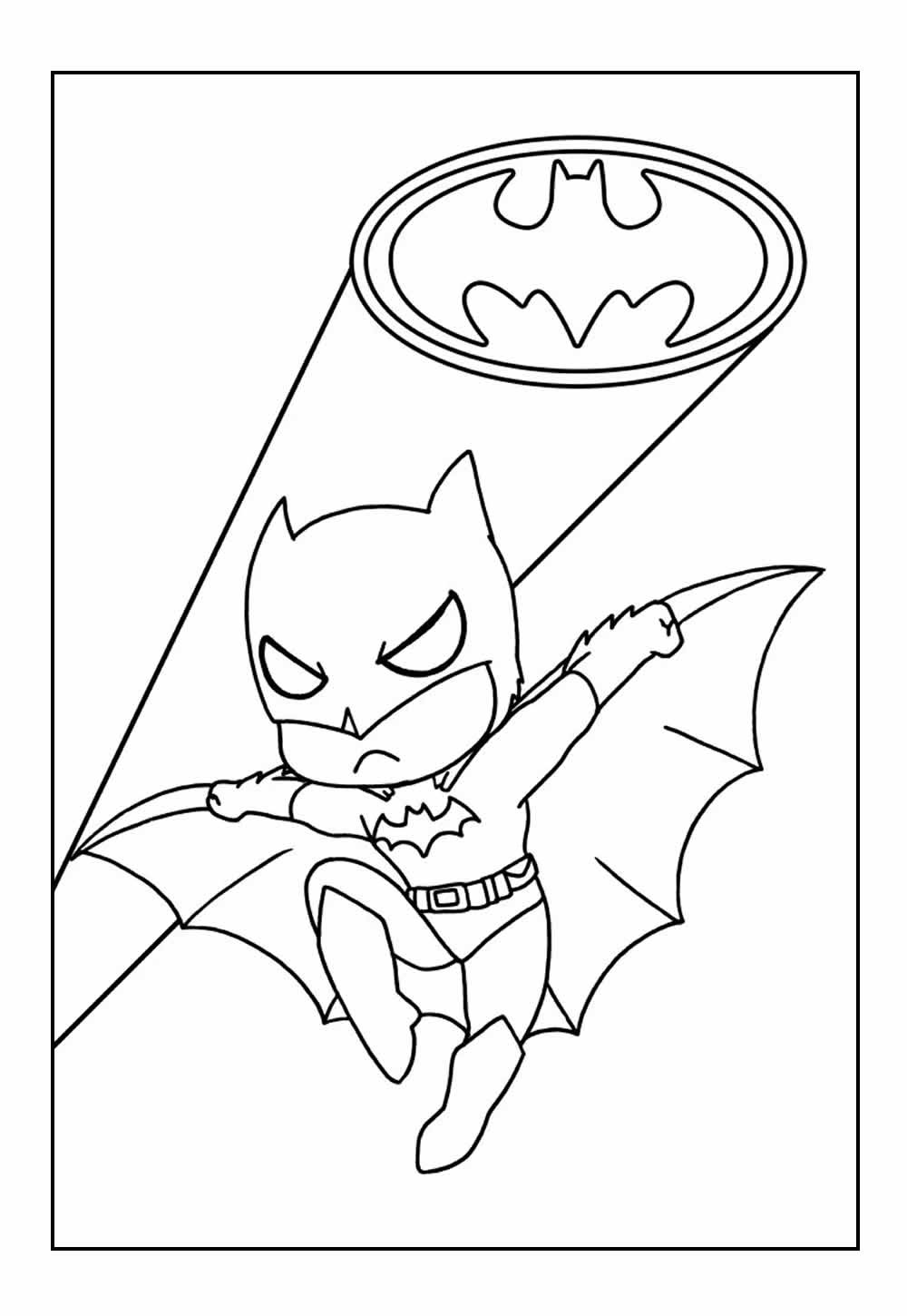 Desenho de Batman Baby para colorir