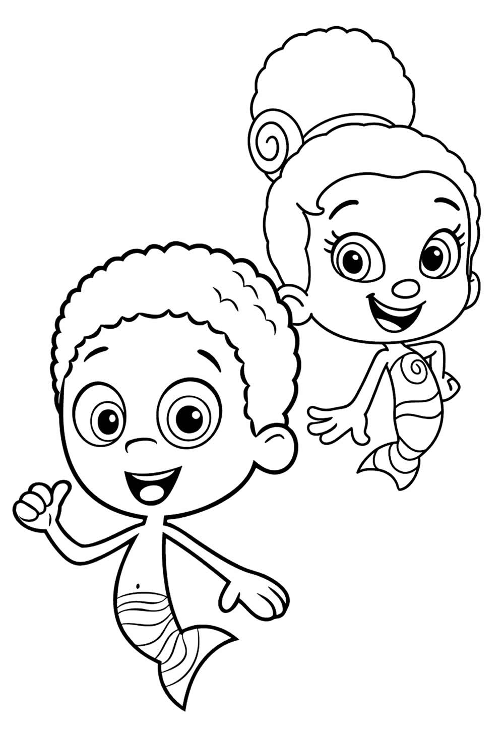 Desenhos de Bubble Guppies para colorir