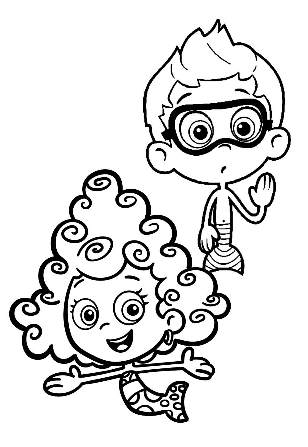 Desenhos de Bubble Guppies para pintar