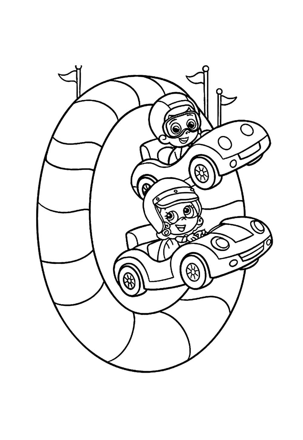 Desenho de Bubble Guppies para pintar