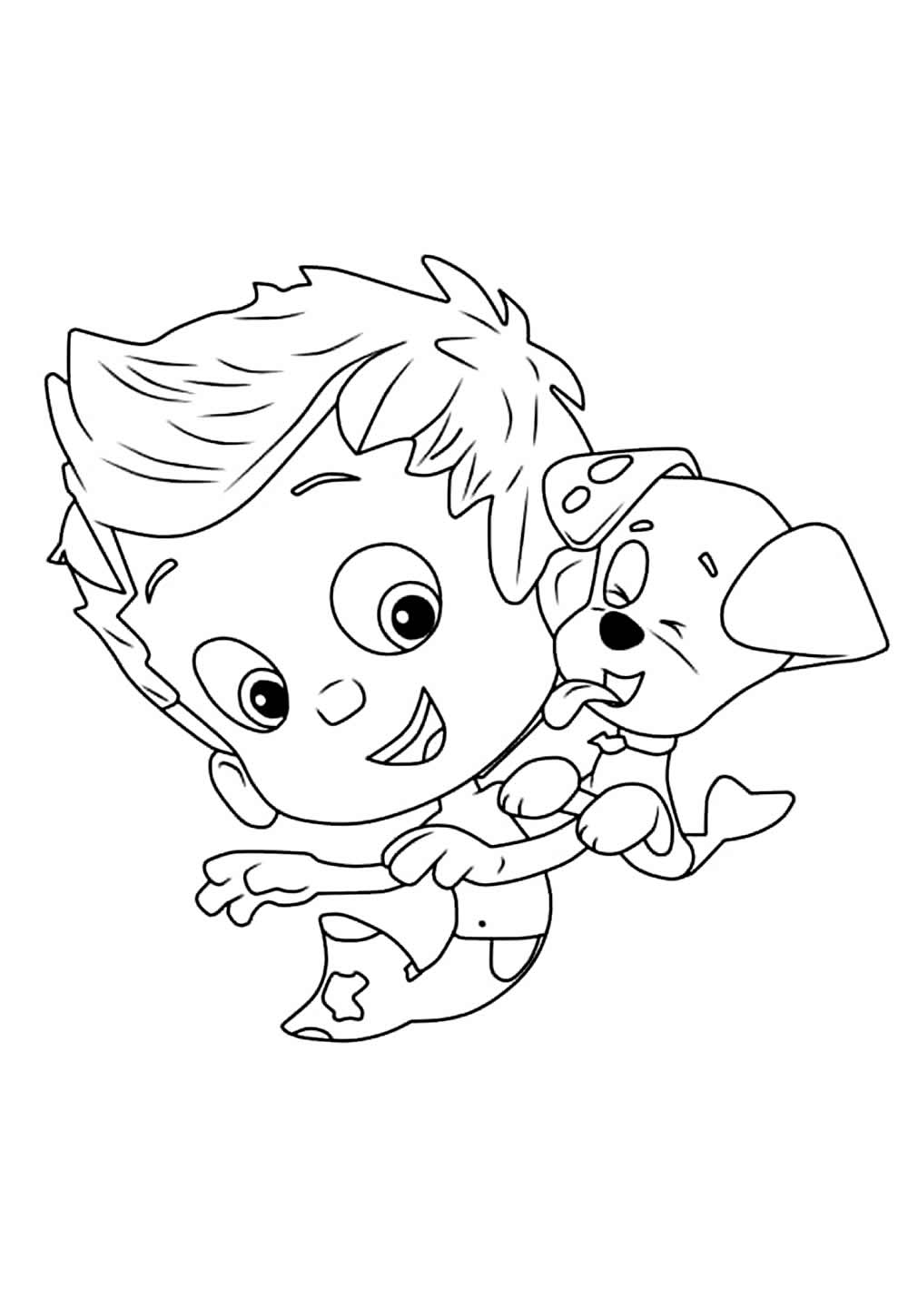 Desenho de Bubble Guppies para colorir